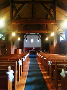 Fairbridge Chapel, interior view, 2015; Cowichan Valley Regional District, 2015
