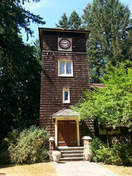 Fairbridge Chapel, clock turret, 2015; Cowichan Valley Regional District, 2015
