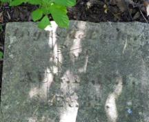 Margaret Fyfe McEachern d. 1871 tombstone; C. Paynter, 2013